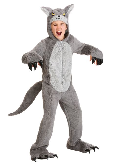 wolf costume|Kids Grey Wolf Costume